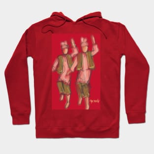 Bhangra Dancers Red Hoodie